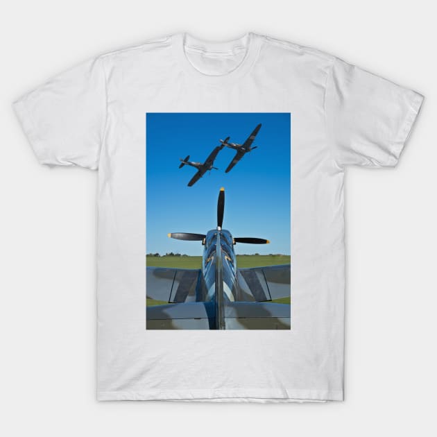 Flying Heroes T-Shirt by Shirasaya